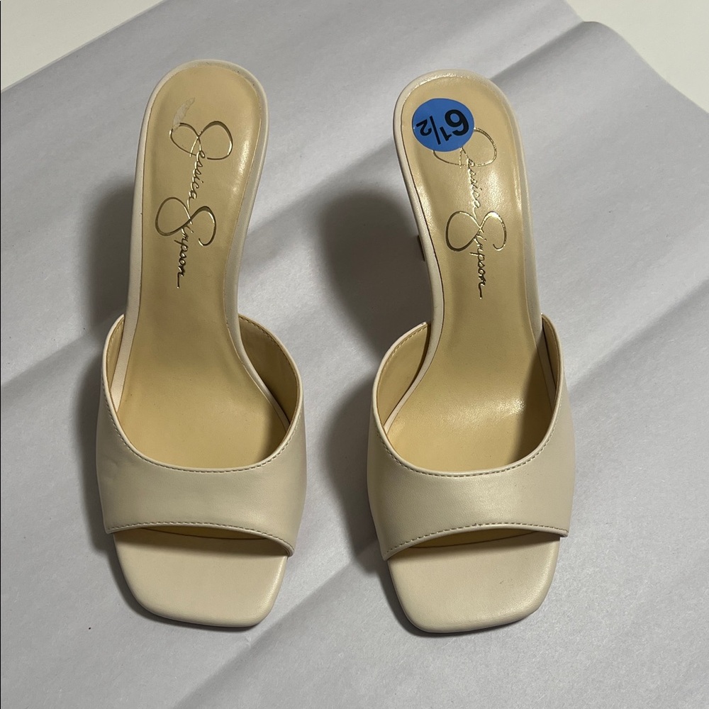 Jessica Simpson Cream Mules